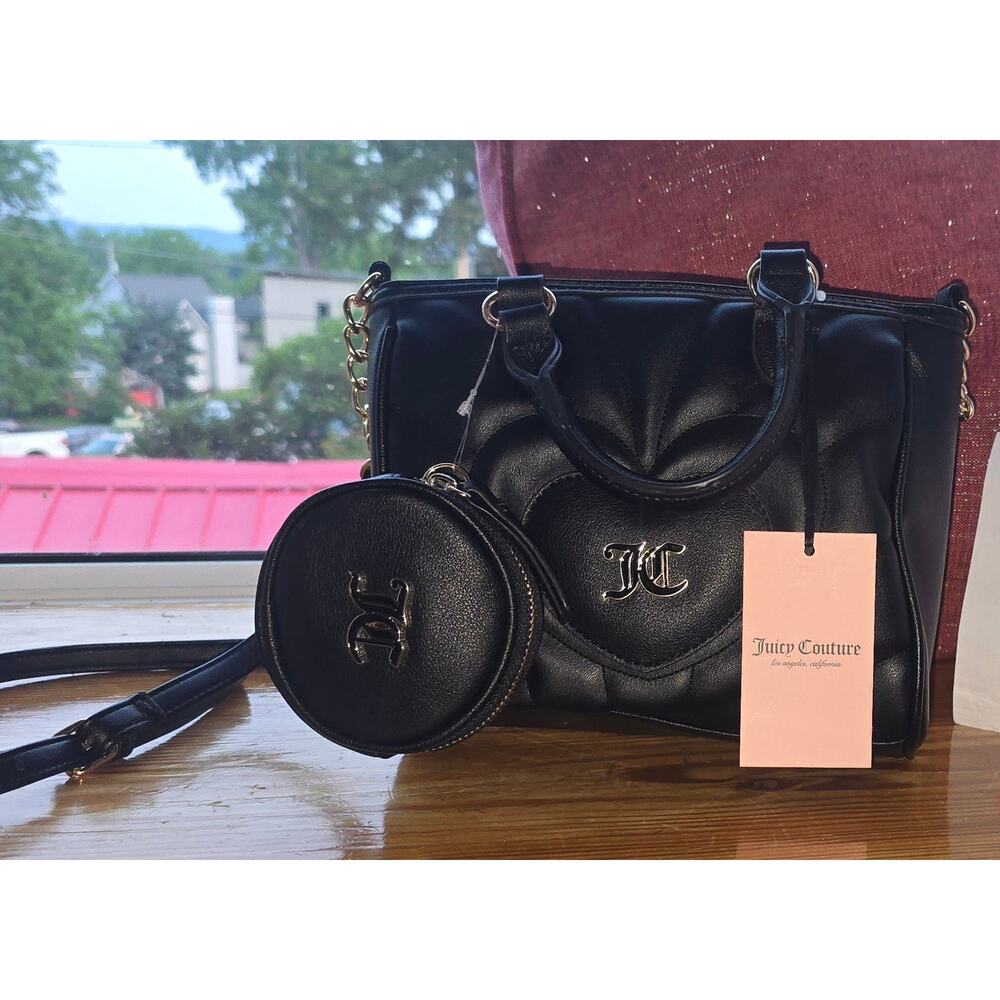 Juicy Couture Only U N Me Crossbody- Black Liqourice